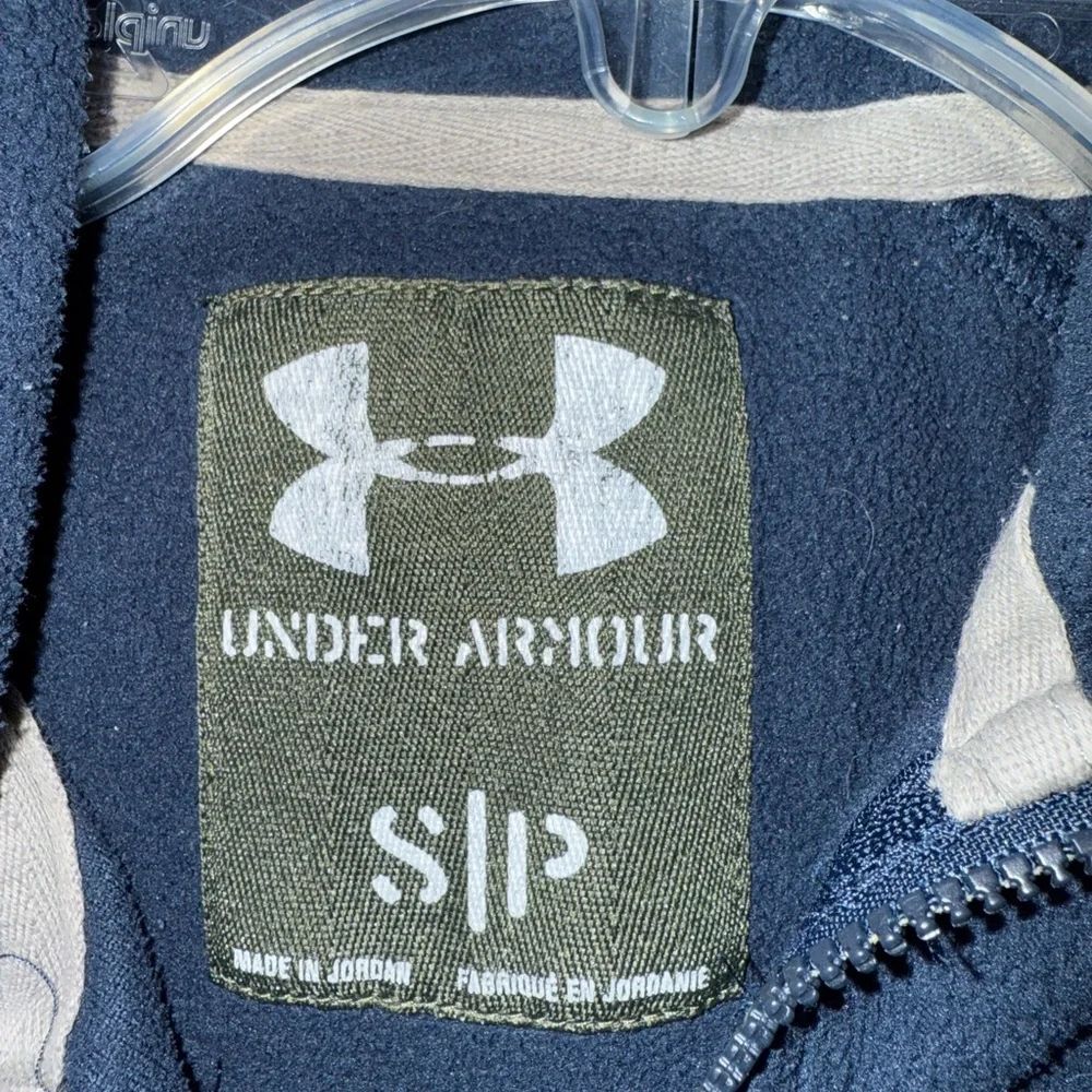 Under Armour Navy Blue Quarter Zip Performance Pullover Size S
